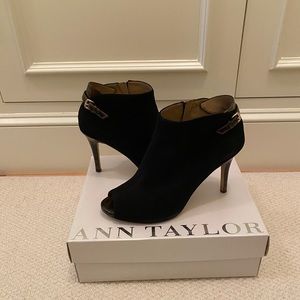 Ann Taylor Peep Toe Bootie size 10